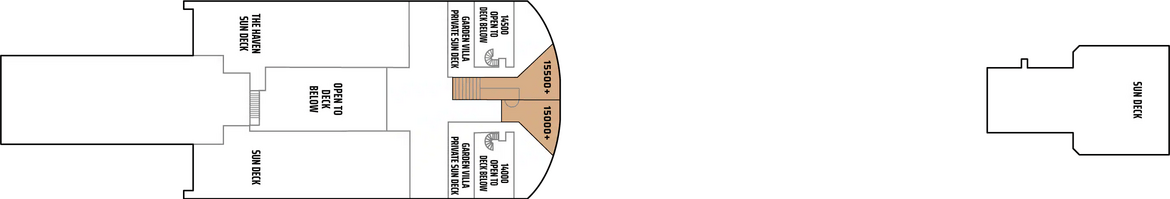 Norwegian Cruise Lines, Norwegian Gem Deck 15.png